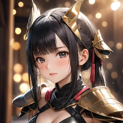 黄金の角を持つ黒髪の少女