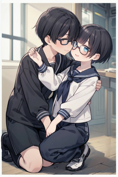ふわゆるなかよし眼鏡ショタ