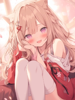 獣耳巫女さん(メスガキっぽい)