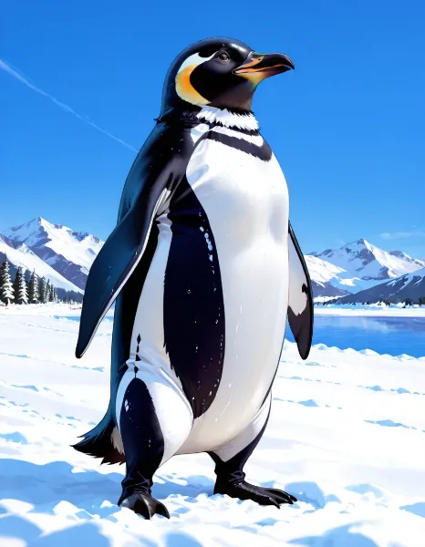 雪原のペンギン冒険者