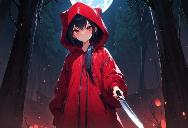 現代風ブラック赤ずきん