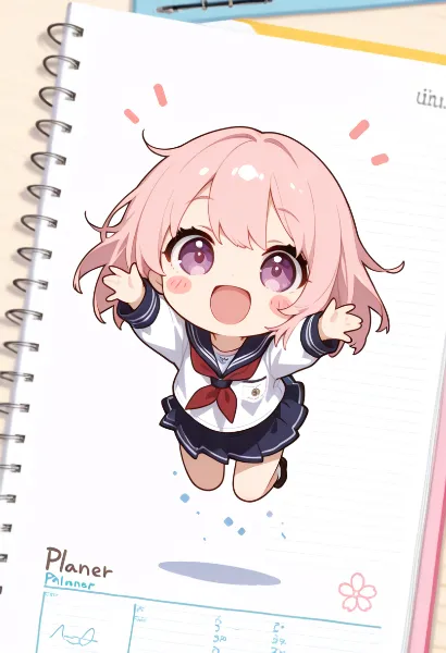 ピンク髪の少女と宇宙計画の冒険