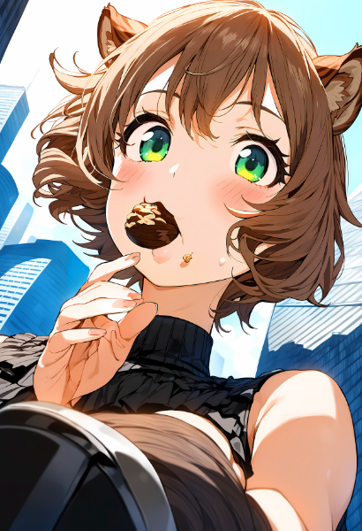 ナッツ美味しいです、もぐもぐ