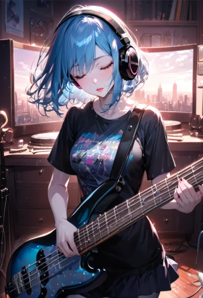 playing the bass