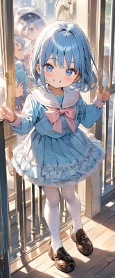 かわいい青髪さん