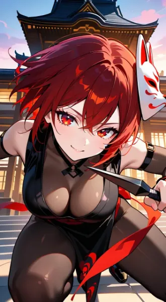 女子高生は忍者に覚醒する………♡  (霧島 紅葉)