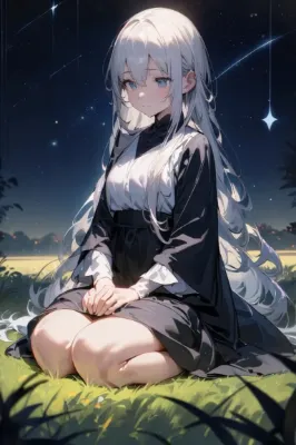正座して星座を見る