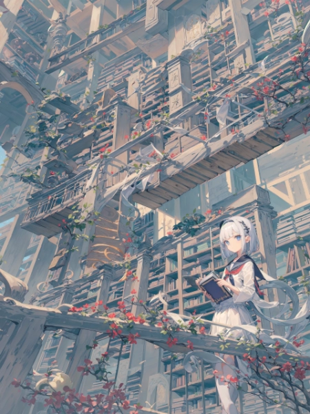 図書館廃墟で探し物