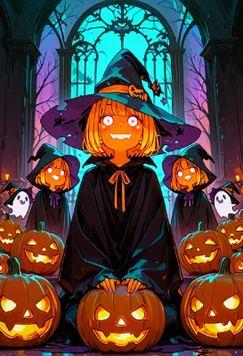 古い館に集う小さな魔女のハロウィン